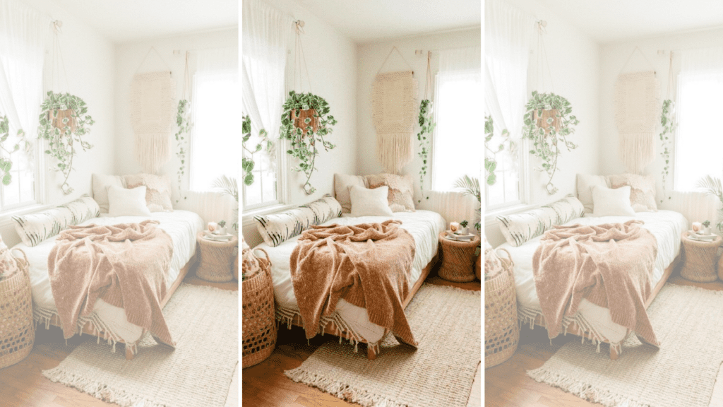 boho dorm room