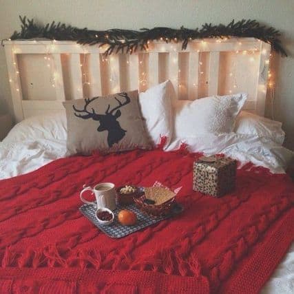 Christmas dorm decor garland
