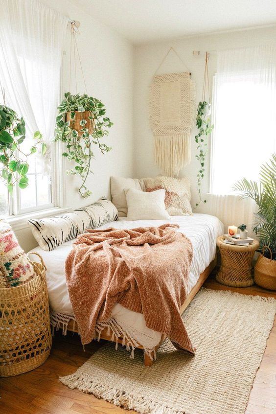 Neutral Boho Dorm Decor 