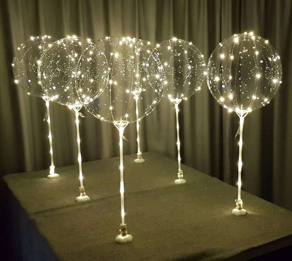balloons with LED lights