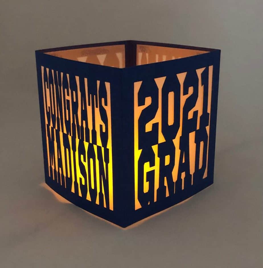 personalized paper lantern