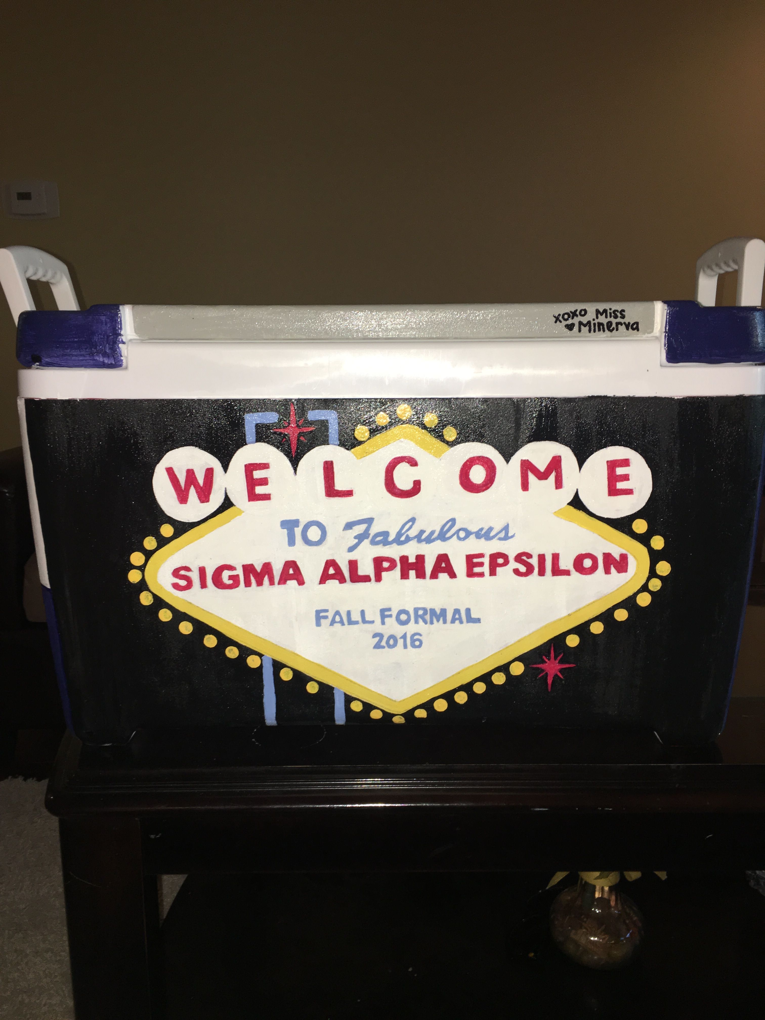 fraternity coolers painted ideas