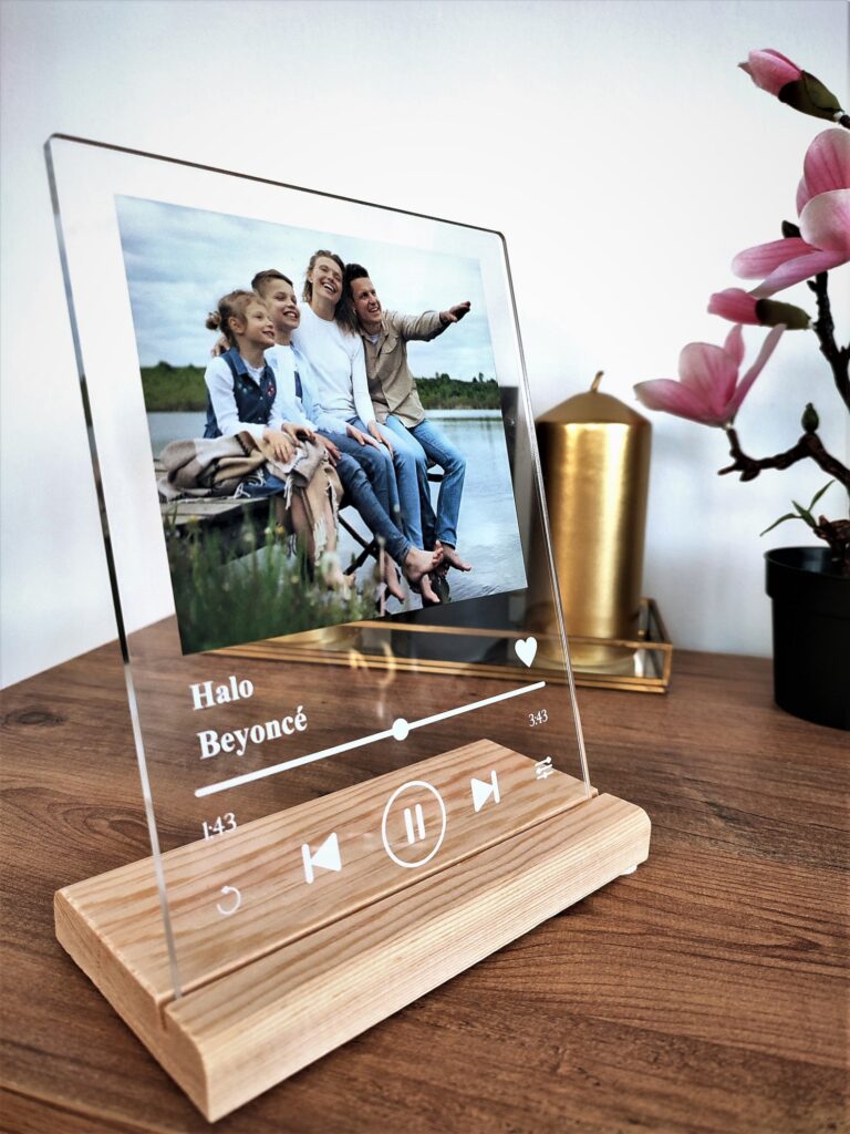 acrylic spotify plaque