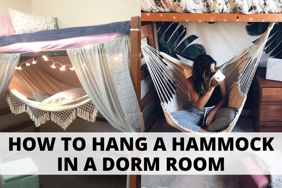 how to hang a hammock in a dorm room