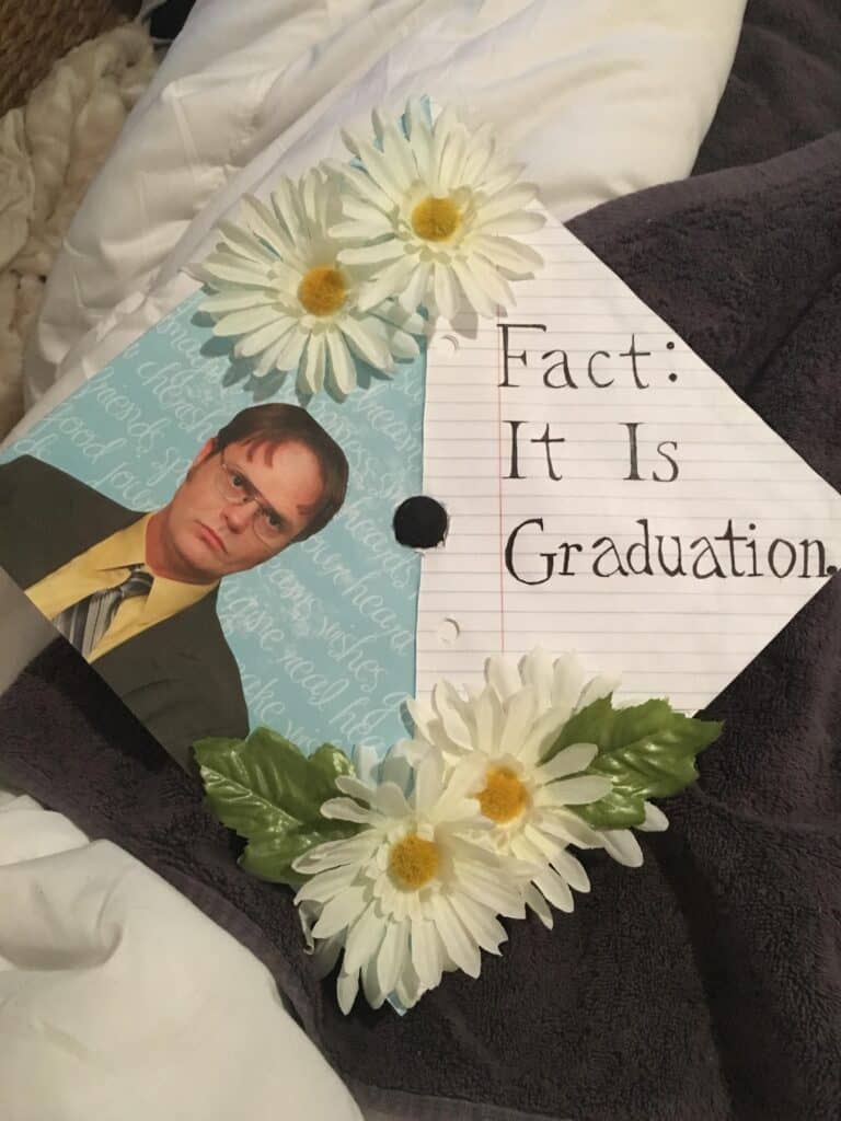 Dwight schrute fact it is graduation cap design