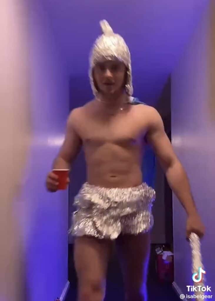 tinfoil outfit for abc party