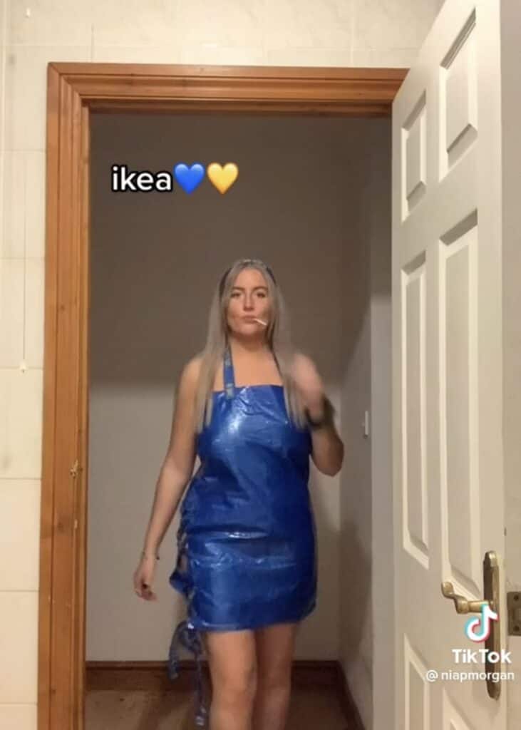 ikea bag outfit for abc party