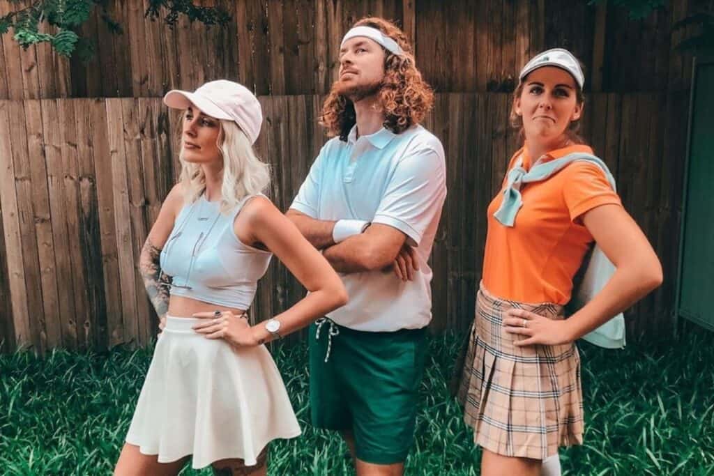 golf pros and tennis hoes party attire