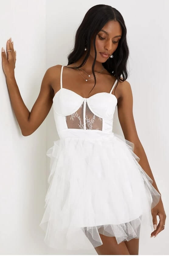 white dress costume