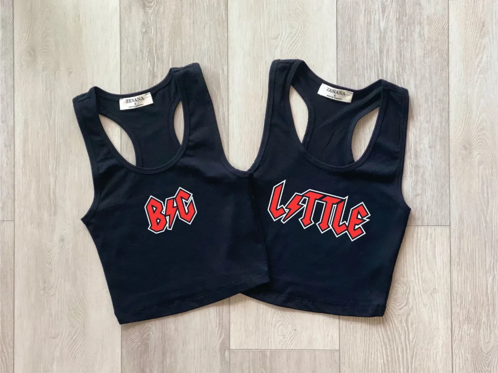 AC/DC themed sorority shirts