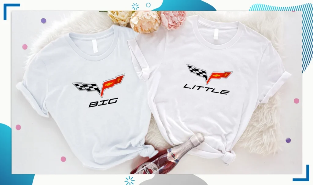 race car themed big little shirts