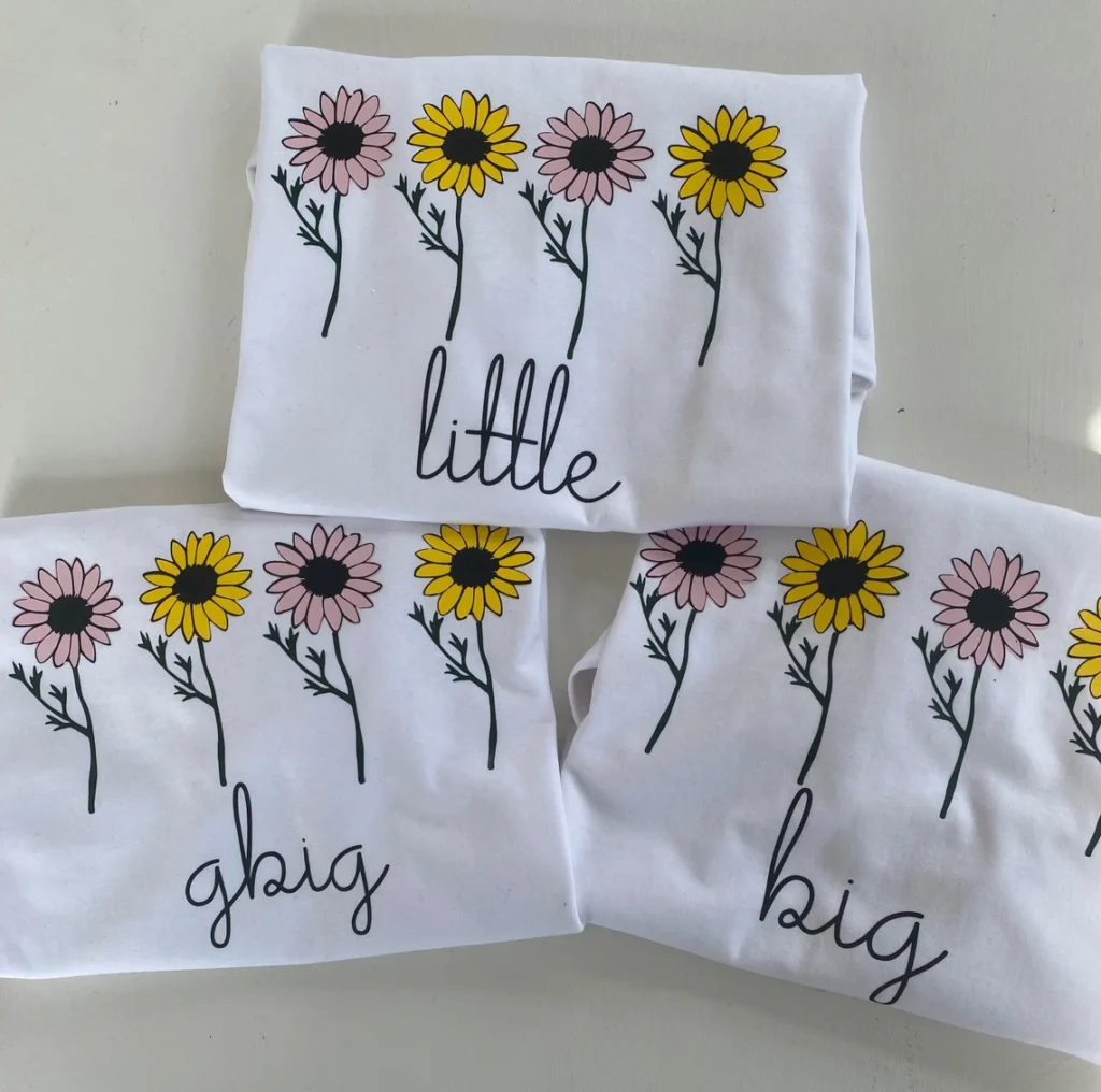sunflower shirts for sorority reveal
