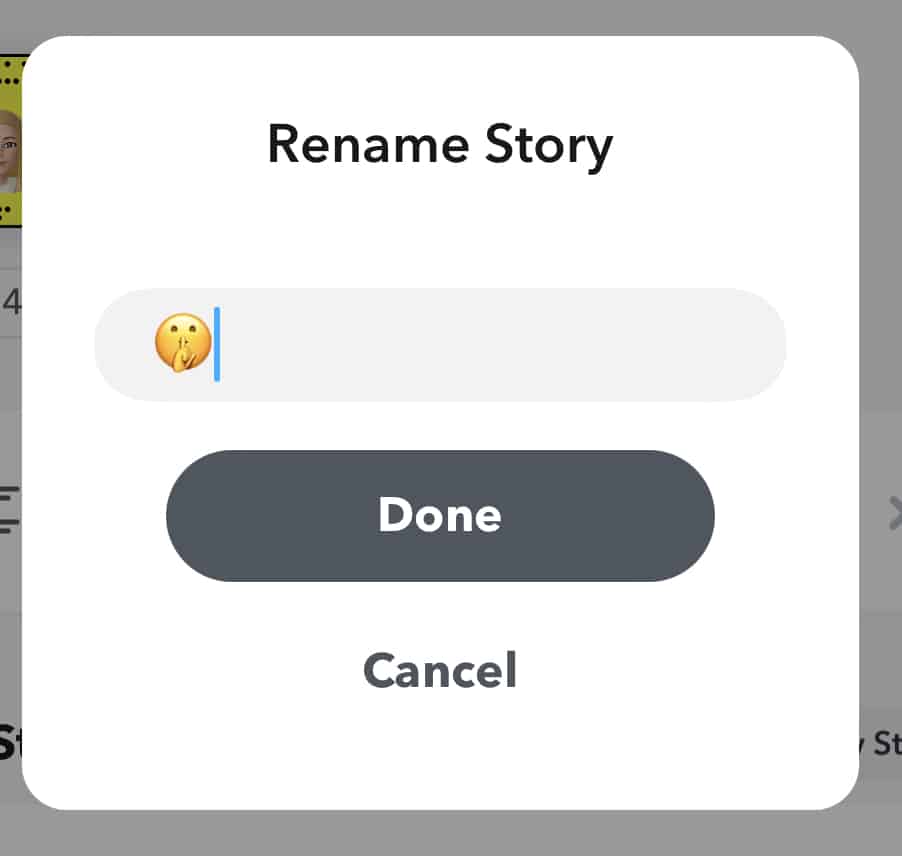 rename private story