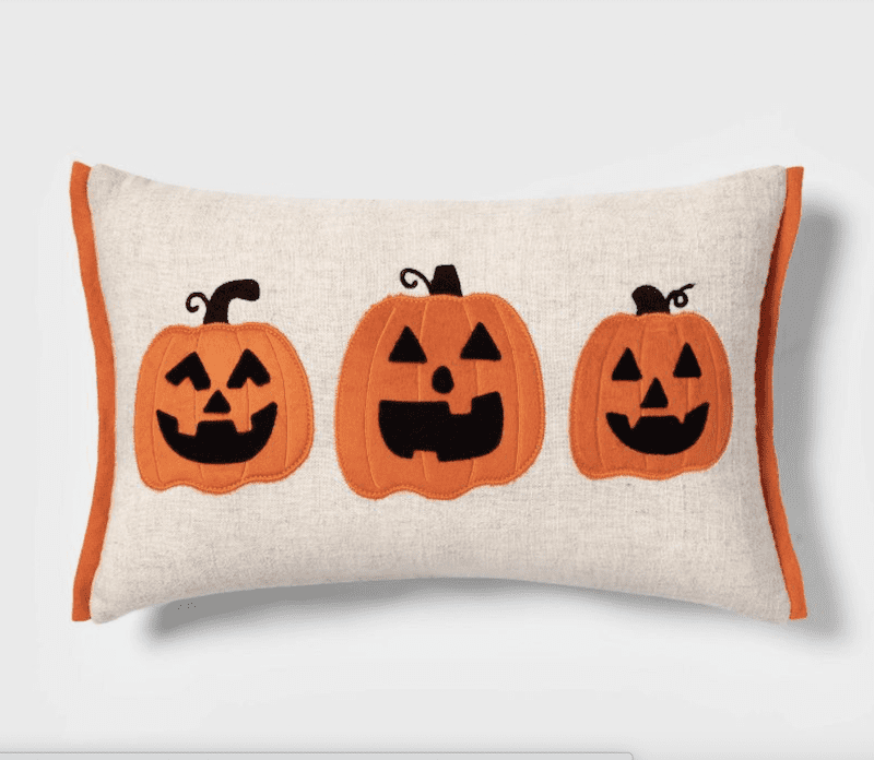 pumpkin throw pillow