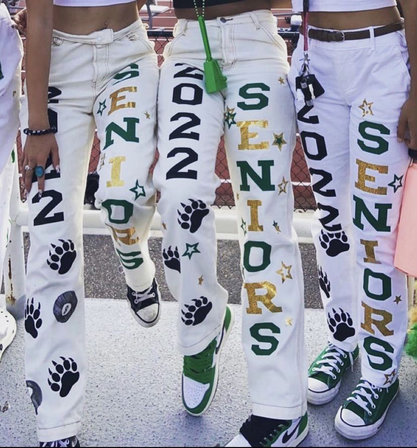 white senior jeans ideas