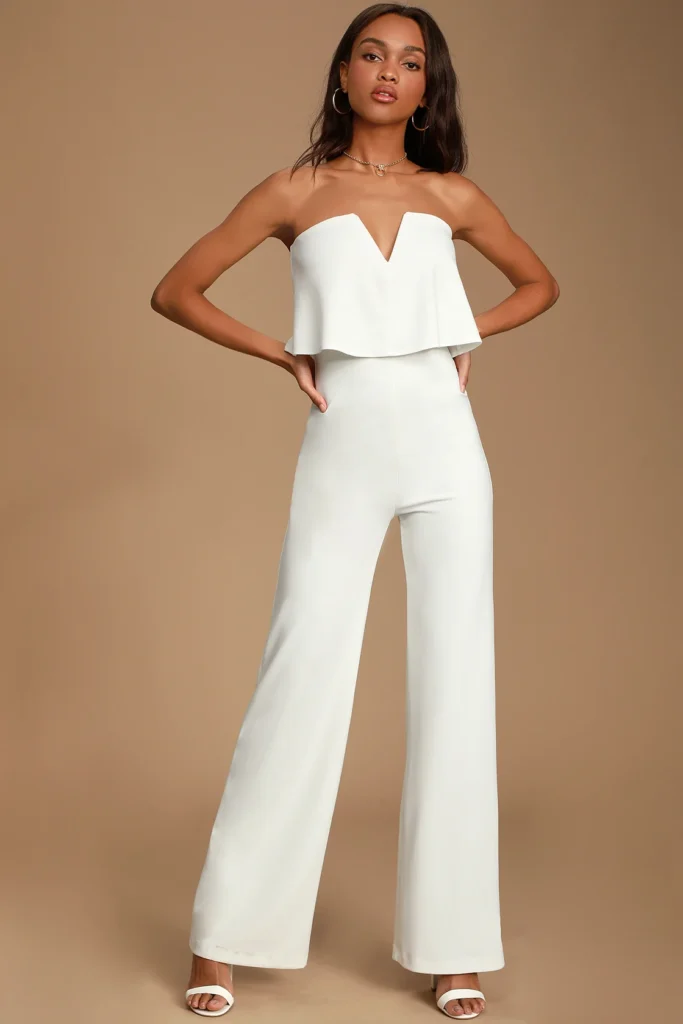 white jumpsuit for white party