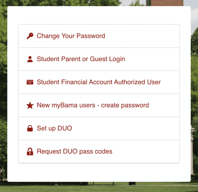 MyBama Login How To Access Your University of Alabama Portal