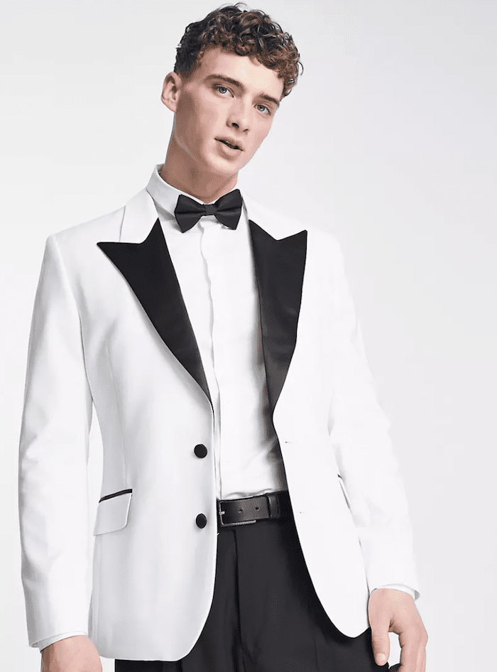 black and white tuxedo