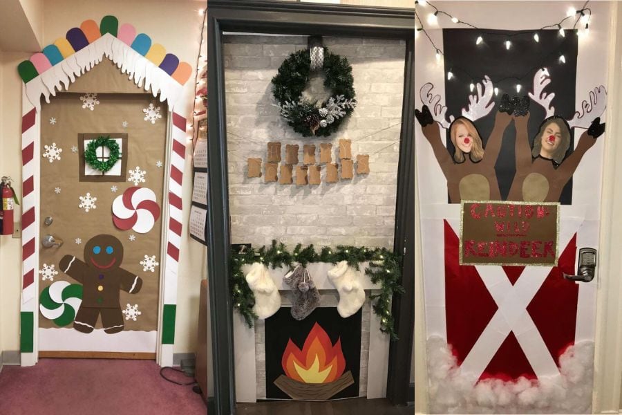 15 Christmas Dorm Door Decorations That Look Totally Festive