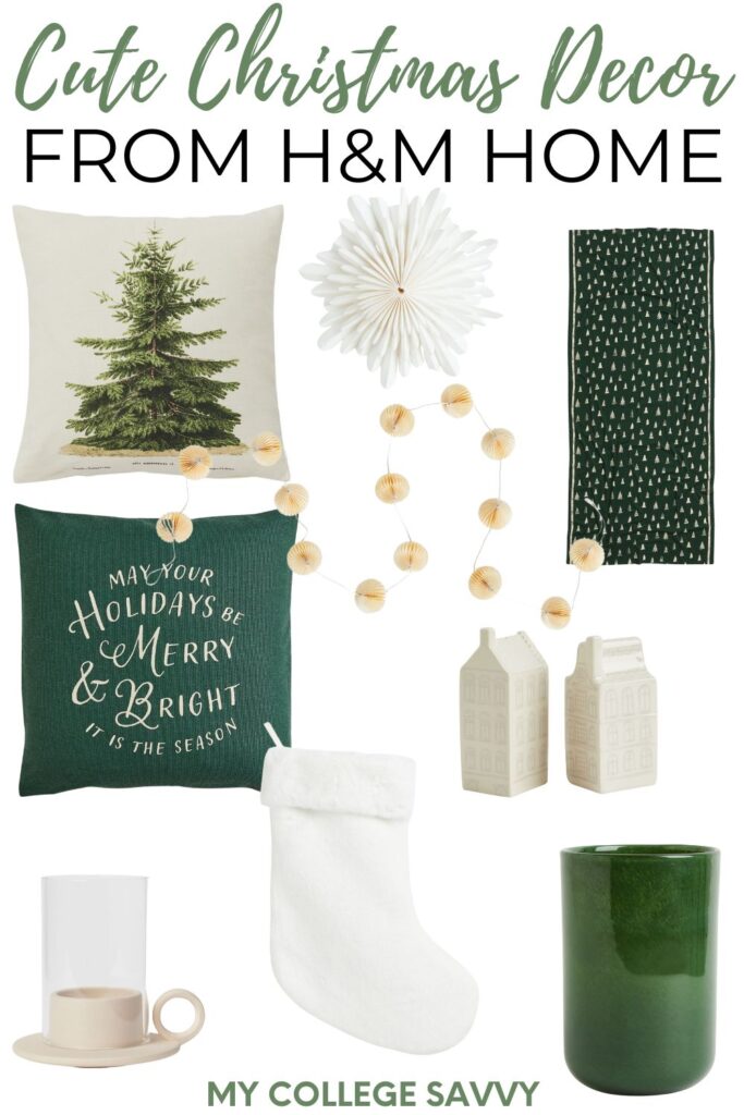 cute apartment Christmas decor from H&M