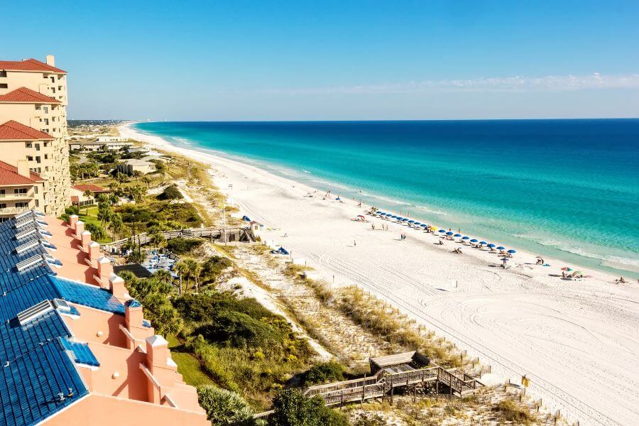 Destin spring break beach