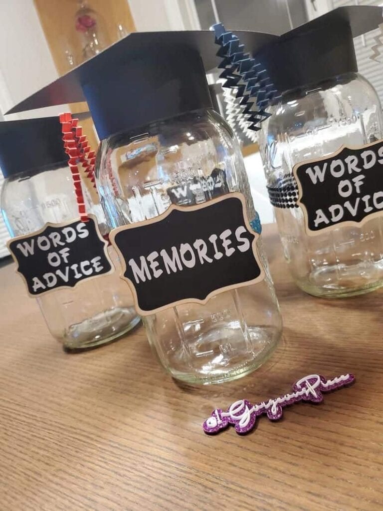 graduation party advice centerpiece