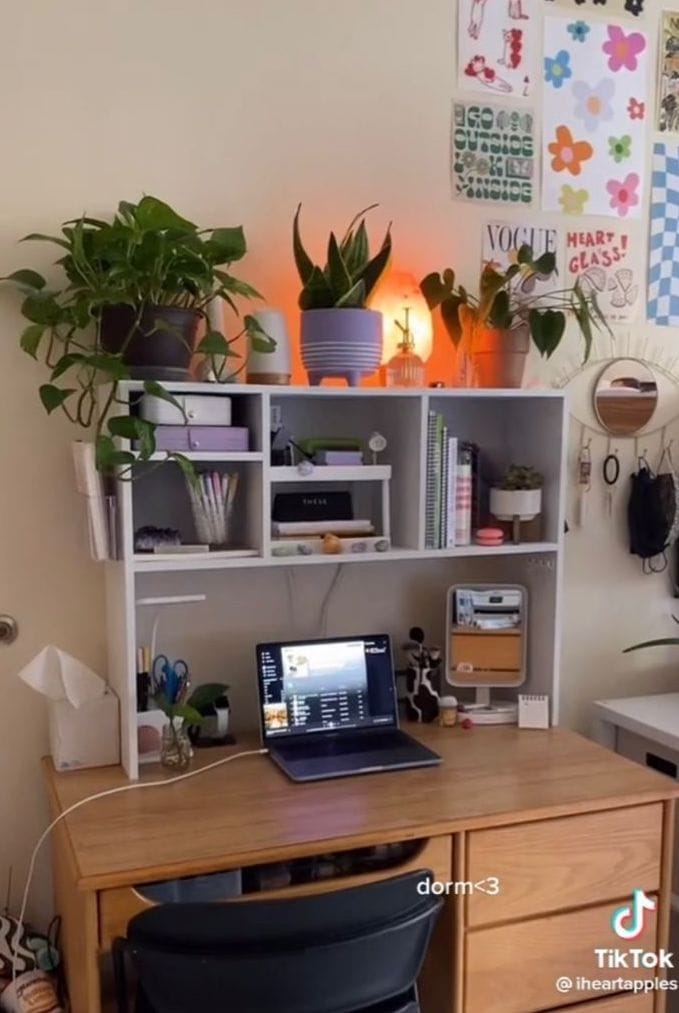 dorm desk hutch