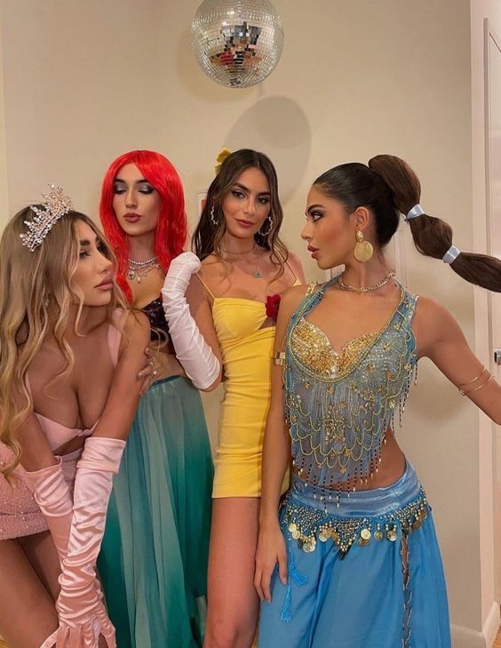 Disney Princesses group Halloween costume