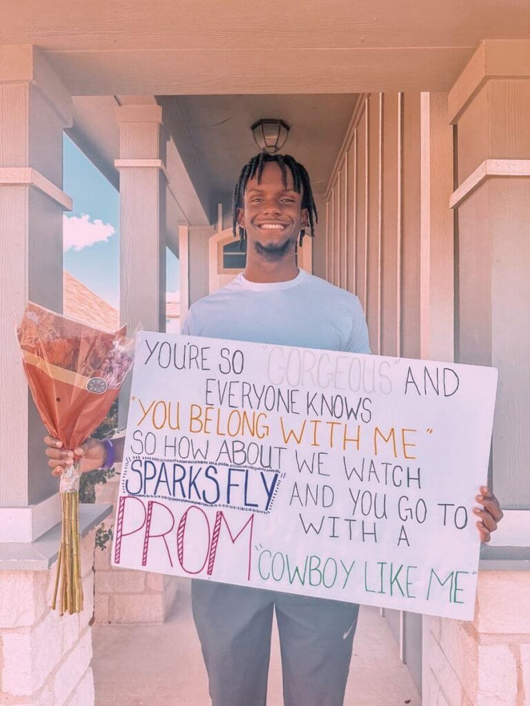 Taylor Swift lyric promposal