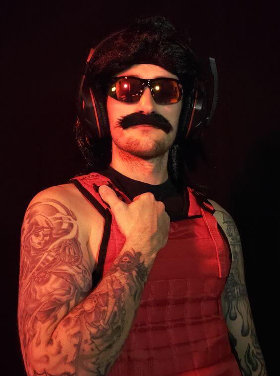 Dr. Disrespect costume for guys with a mustache