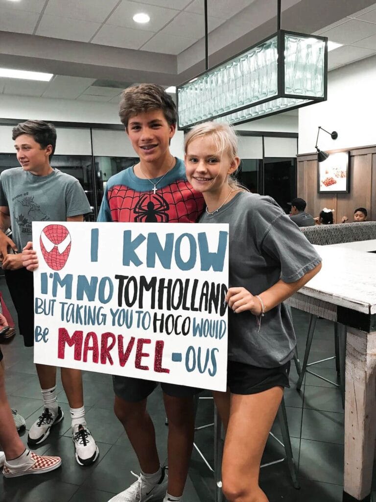 spiderman themed homecoming ask