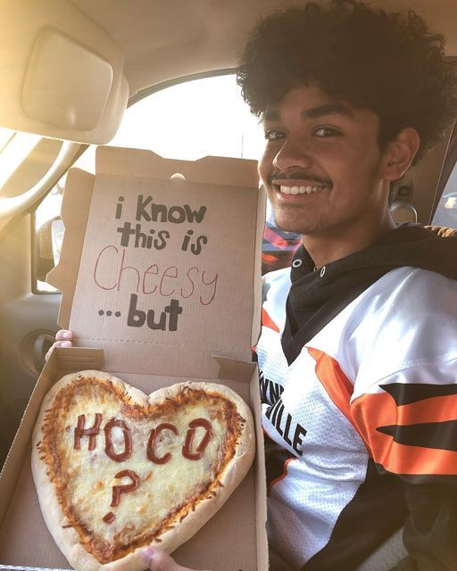 pizza box proposal idea for homecoming