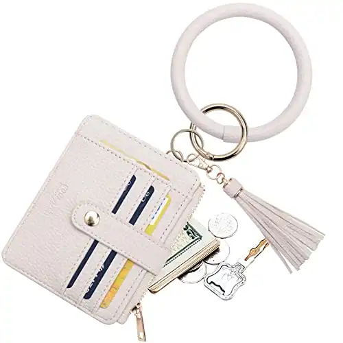 Wristlet Bracelet Keychain Card Holder