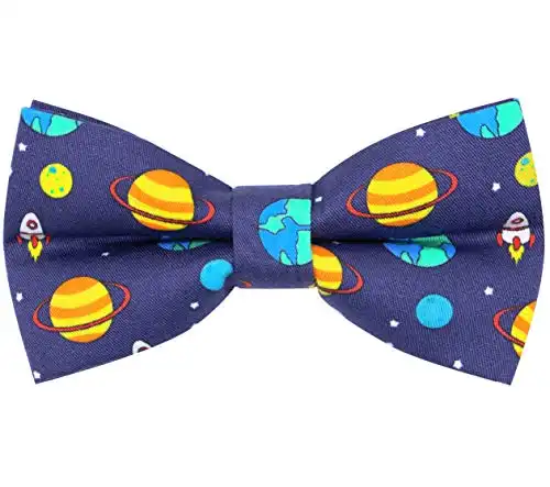 Space Patterned Adjustable Bow Tie