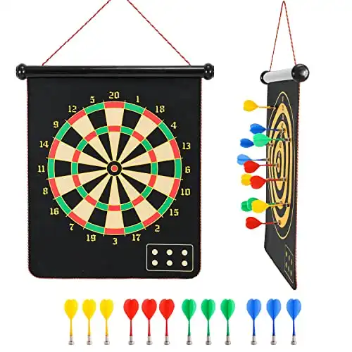 Magnetic Dart Board With 12pcs Darts