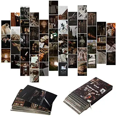 50PCS Dark Academia Wall Collage Kit