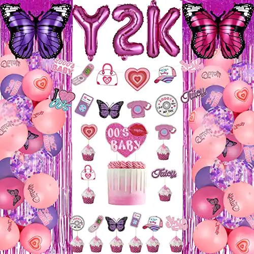 78 Pcs Y2k Party Decorations