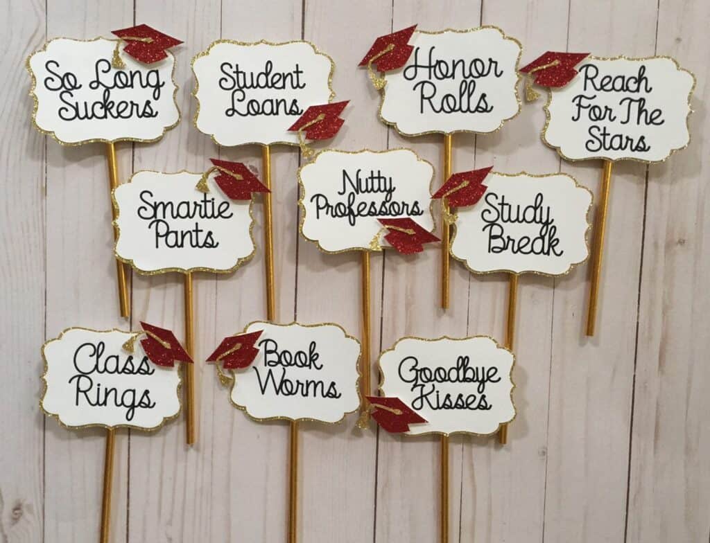 Graduation Candy Buffet Labels - Candy Buffet Signs