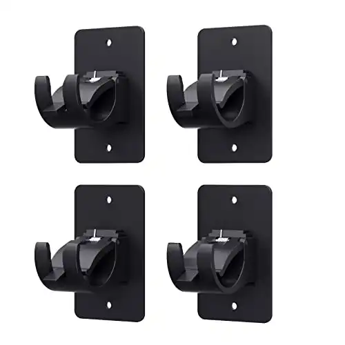 4pcs Self Adhesive Curtain Rod Brackets