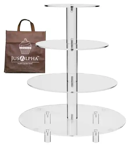 Large 4-Tier Acrylic Cake Stand