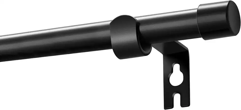 Black Curtain Rod, 5/8 Inch