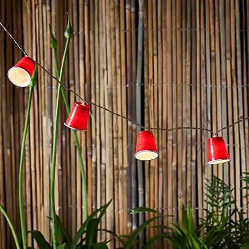 9ft Red Solo Cup String Lights, Battery Operated