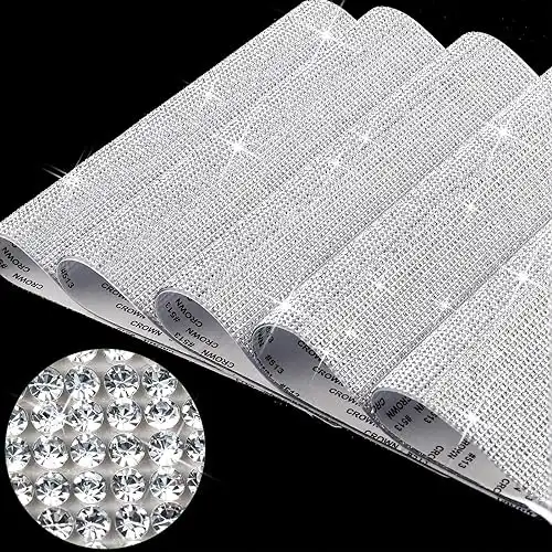 Adhesive Rhinestone Sheets, 5 Sheets