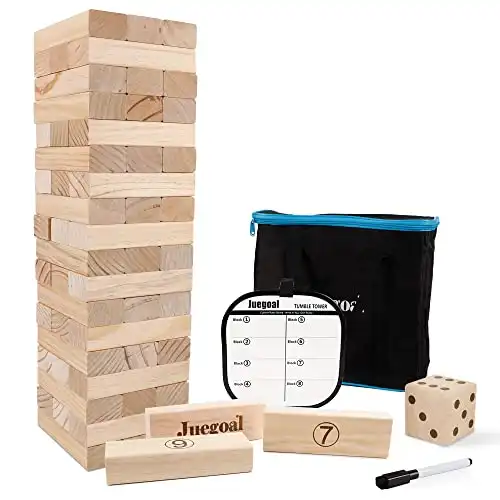 54-Piece Giant Tumble Tower Blocks Game