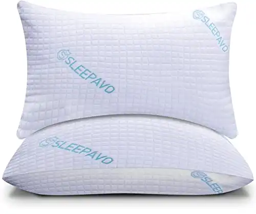 Shredded Memory Foam Pillow – Queen Size Set of 2